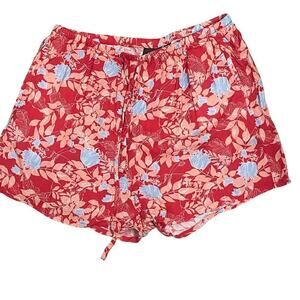 Rusty Womens Lightweight Pull On Floral Shorts Size Small Beach Surf Style